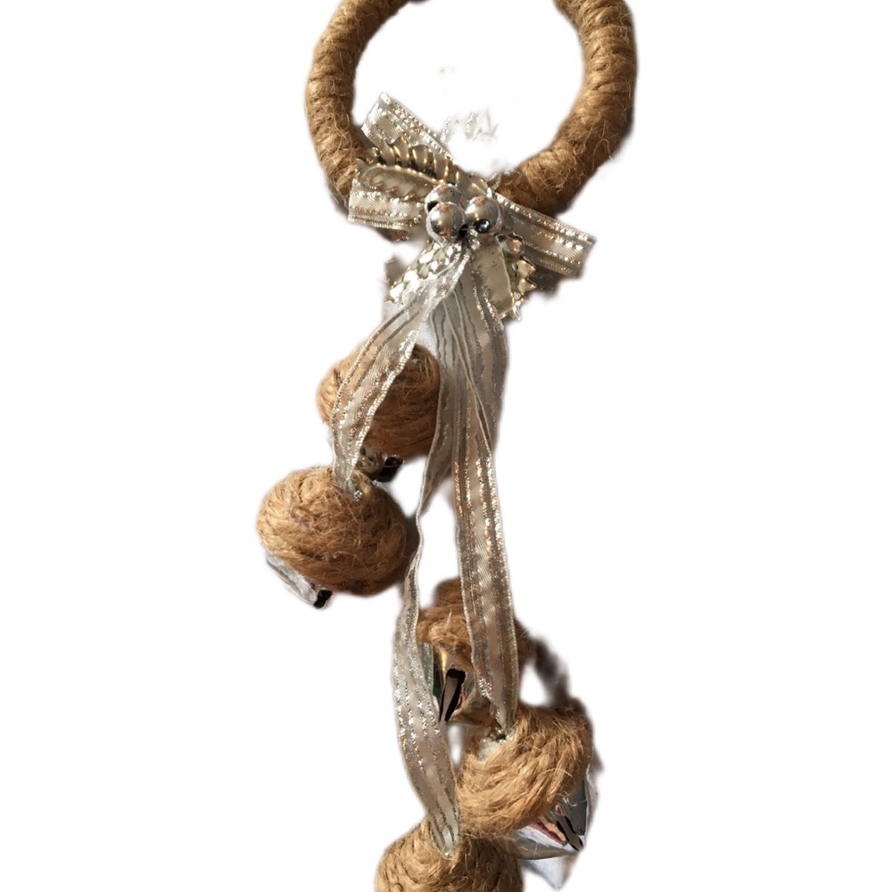 Decorative Jute and Ribbon Hanging Ornament